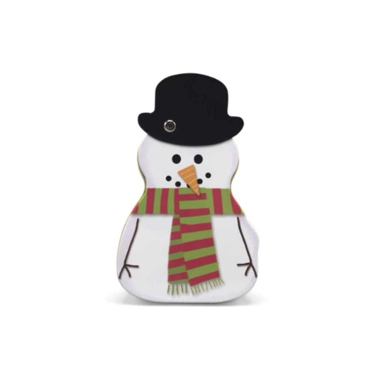 Lata de Natal Boneco de Neve The Silver Crane