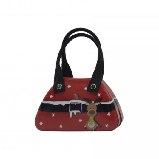 Lata de Natal Bolsa Vermelha The Silver Crane