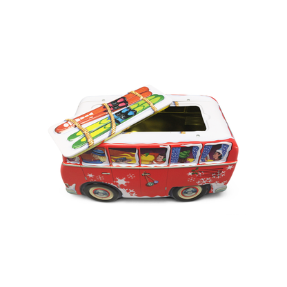 Lata navideña caravana