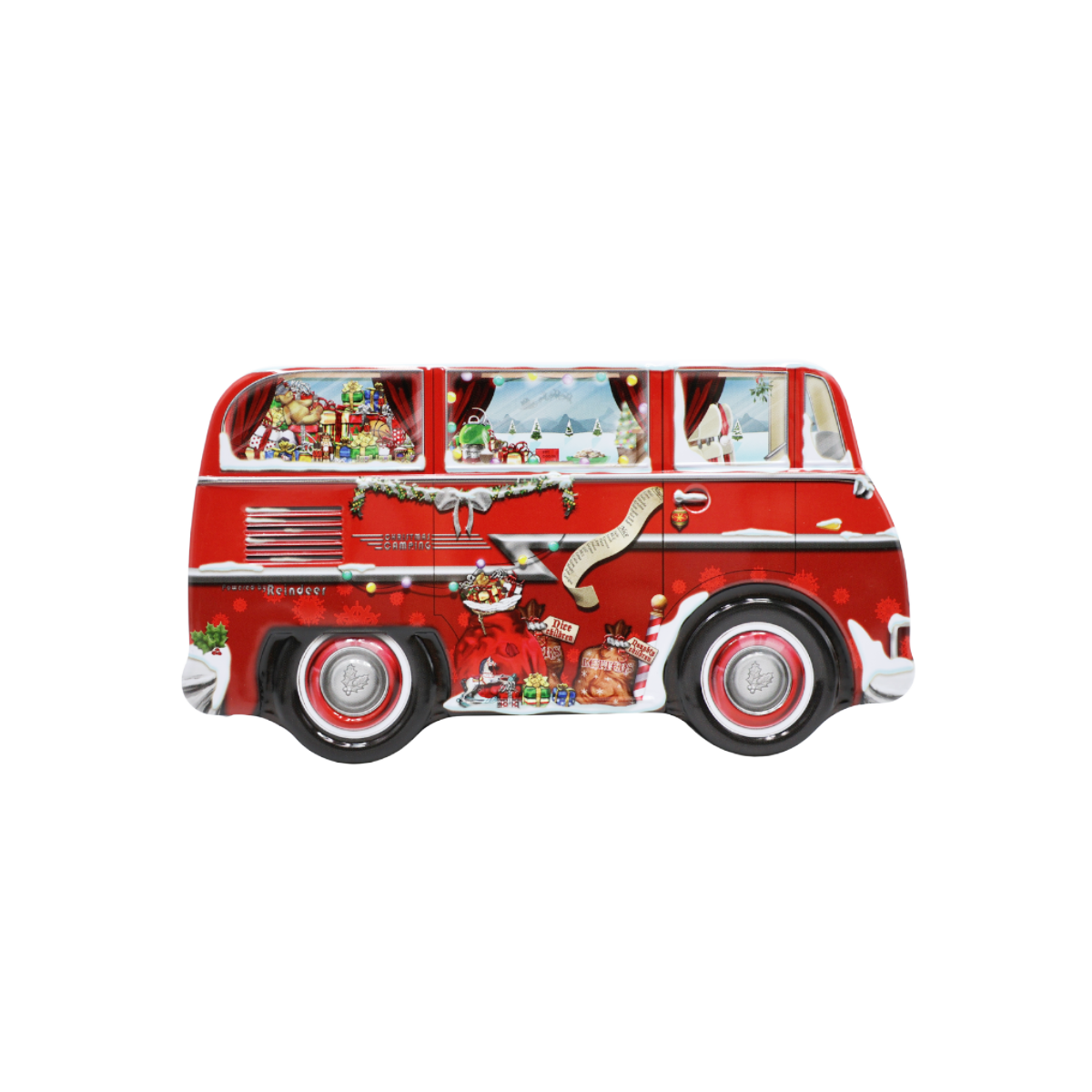 Lata de Natal Caravana The Silver Crane