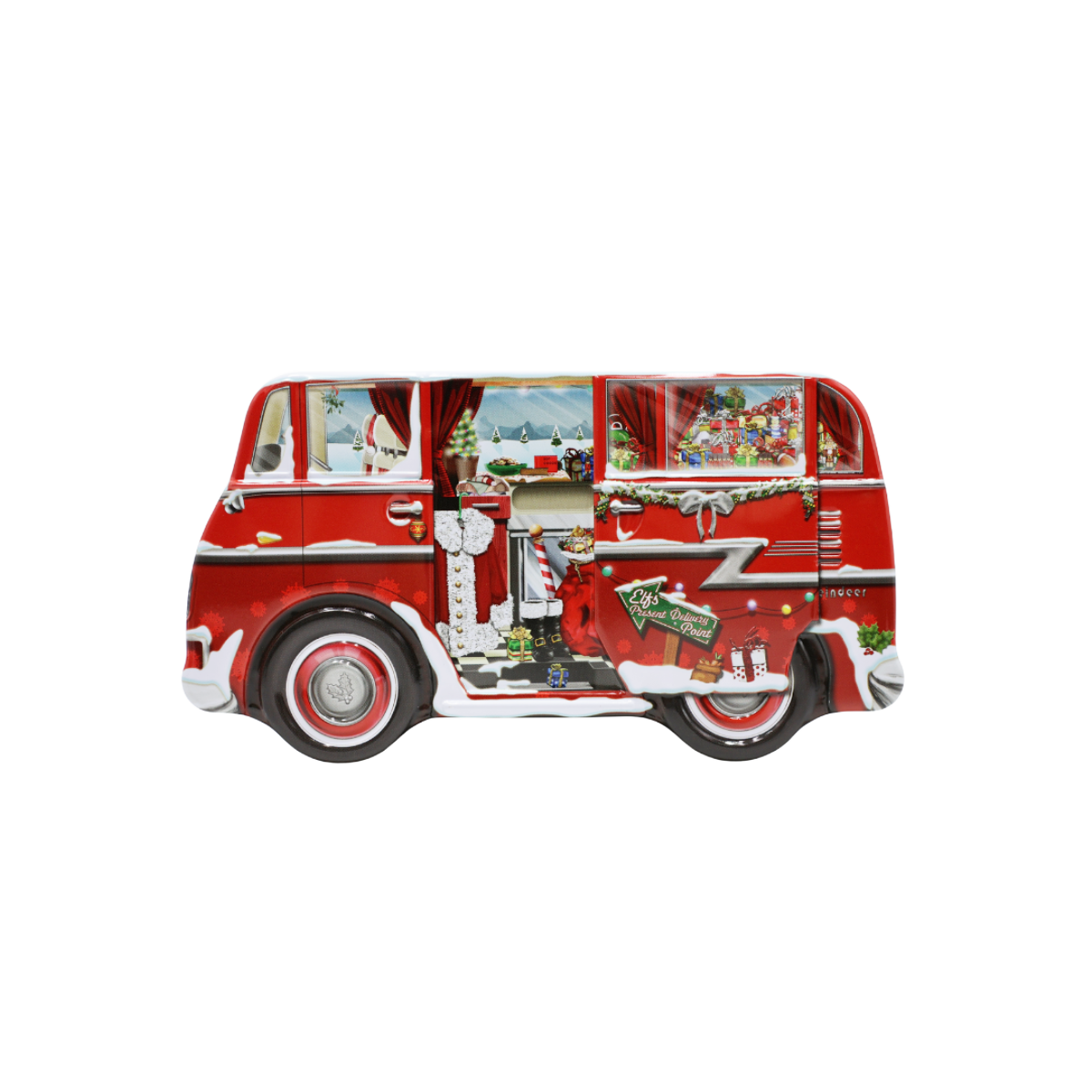 Lata de Natal Caravana The Silver Crane