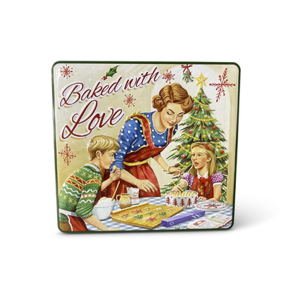 Baked with Love Green Christmas Tin