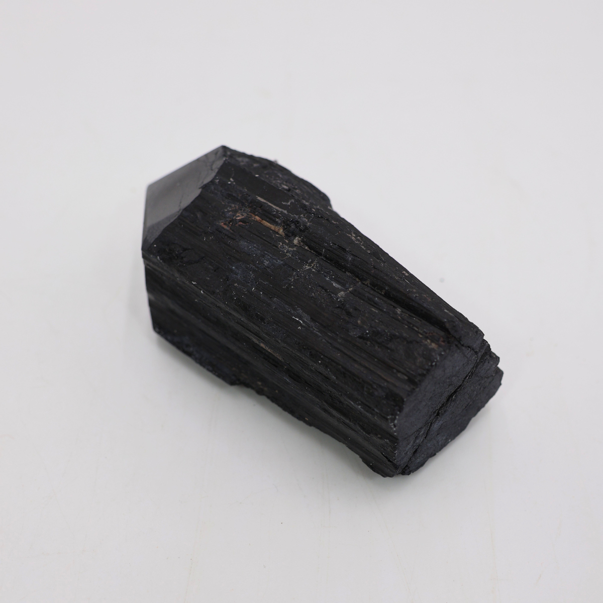 Pedra Mineral Ponta Turmalina Negra