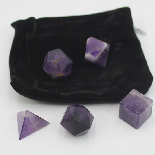 Set of 5 Amethysts