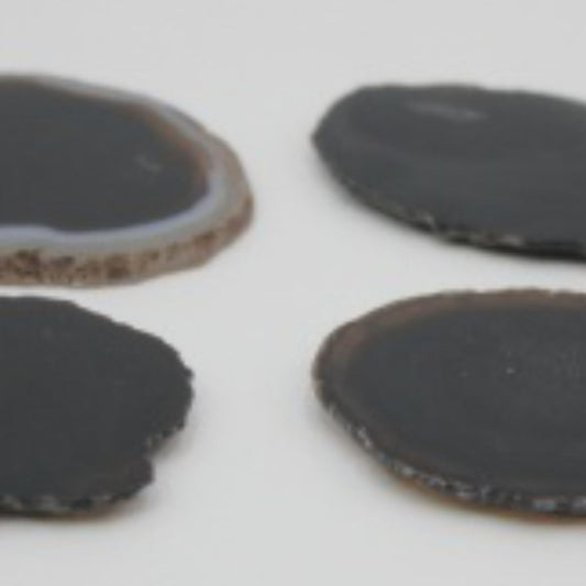 Stone/Mineral Laminated Black Agate 6-10cm