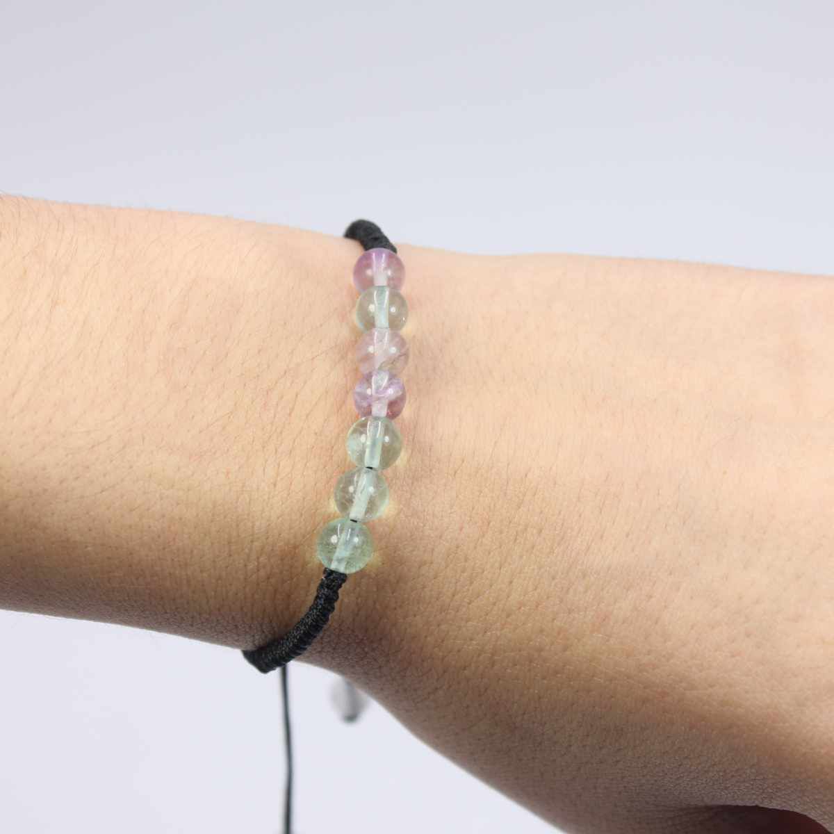 Pulseira 7 Contas Fluorite 6mm