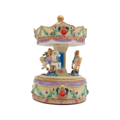 Caixa de Música Carrossel Cavalos Musicboxworld