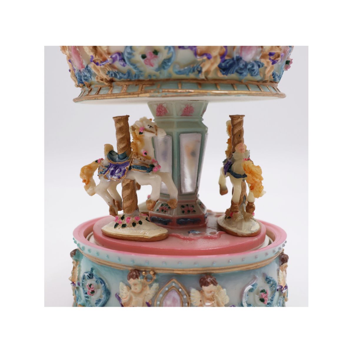 Caixa de Música Carrossel Anjos Musicboxworld