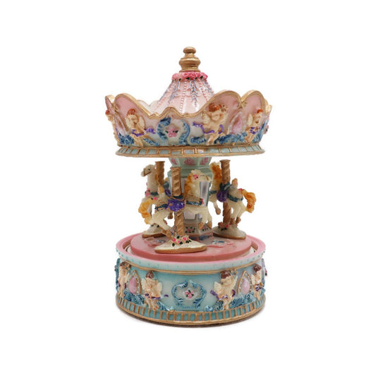 Caixa de Música Carrossel Anjos Musicboxworld