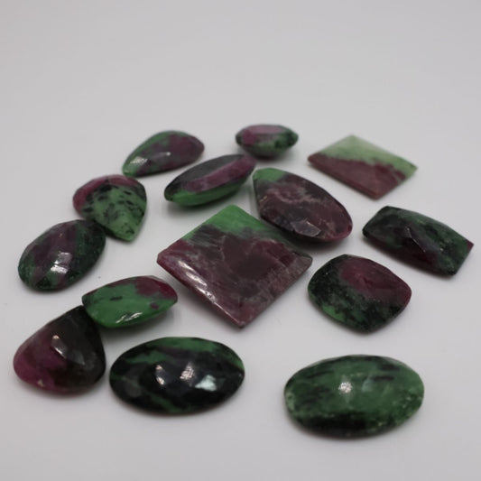 Ruby Zoisite Rolled Mineral Stone