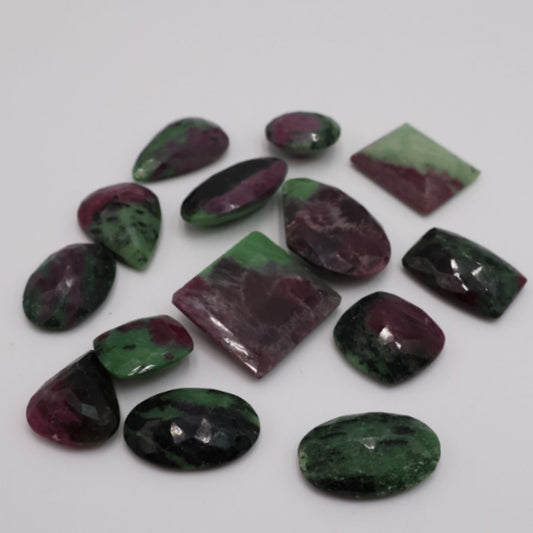 Ruby Zoisite Rolled Mineral Stone