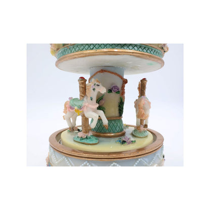 Caixa de Música Carrossel Cavalos Musicboxworld