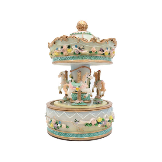 Caixa de Música Carrossel Cavalos Musicboxworld