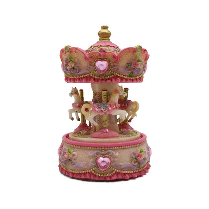 Caixa de Música Carrossel Coração Musicbxoworld