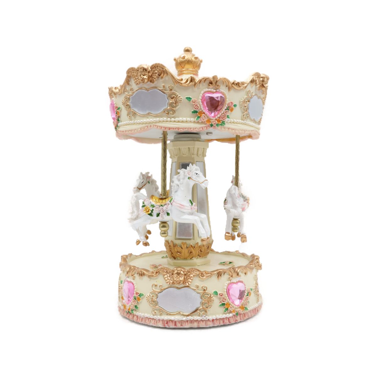 Caixa de Música Carrossel Cavalos Musicboxworld