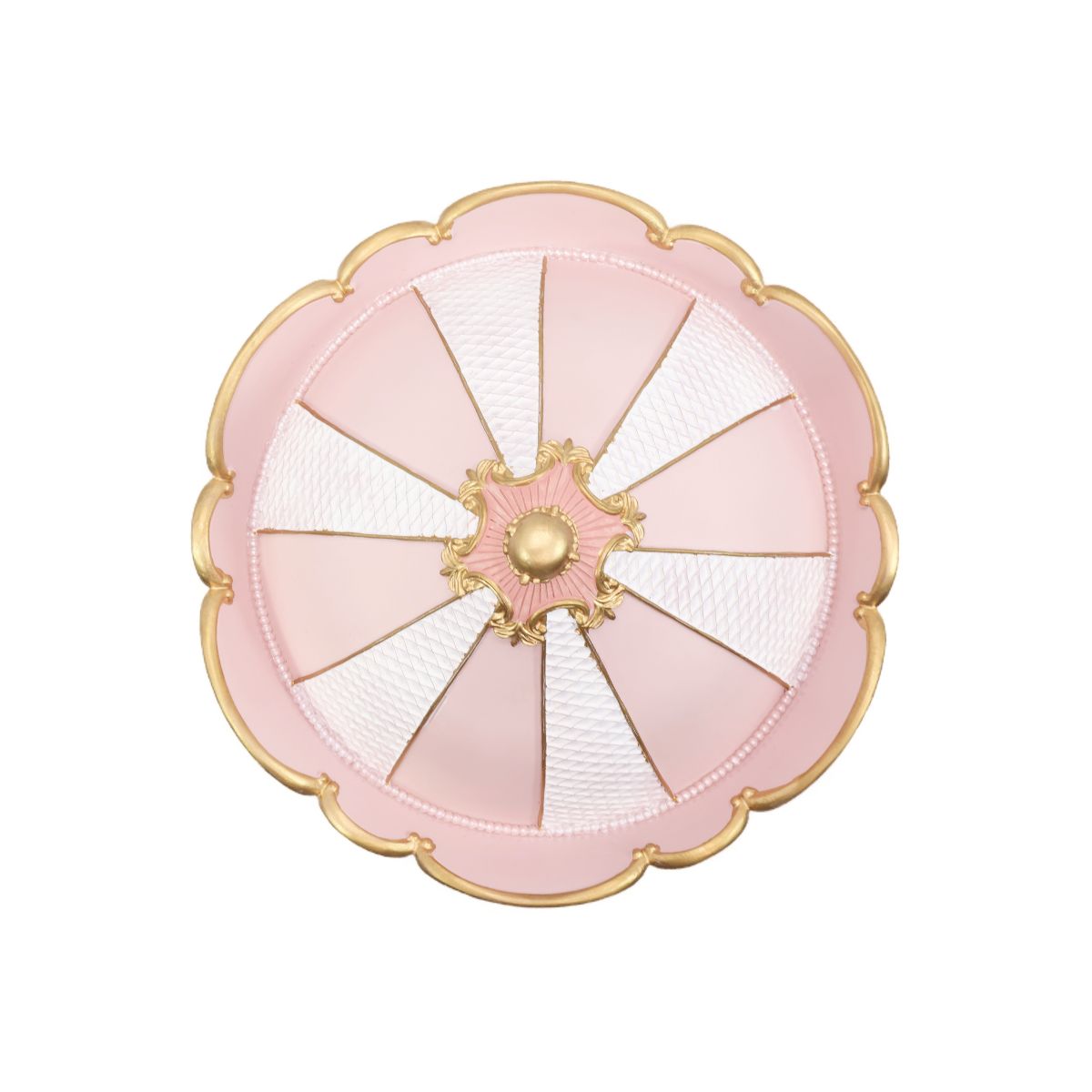 Caixa de Música Carrossel Rosa e Branco