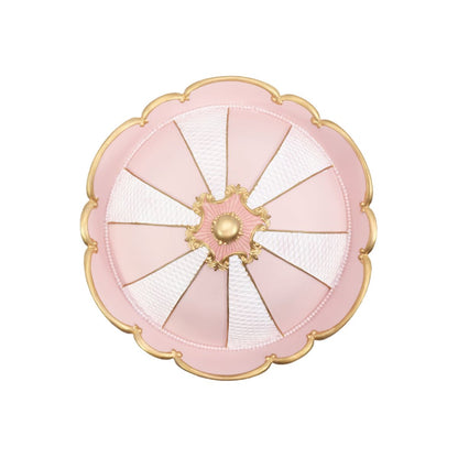 Caixa de Música Carrossel Rosa e Branco