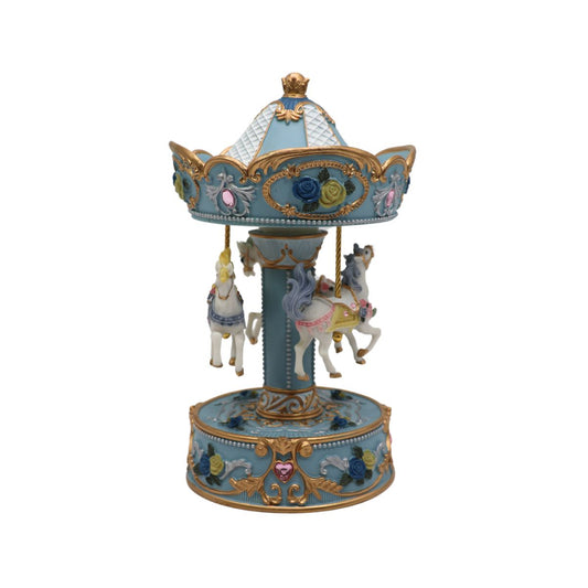 Caixa de Música Carrossel Cavalos Musicboxworld