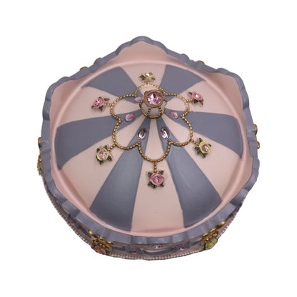 Caixa de Música Carrossel Cavalos Musicboxworld