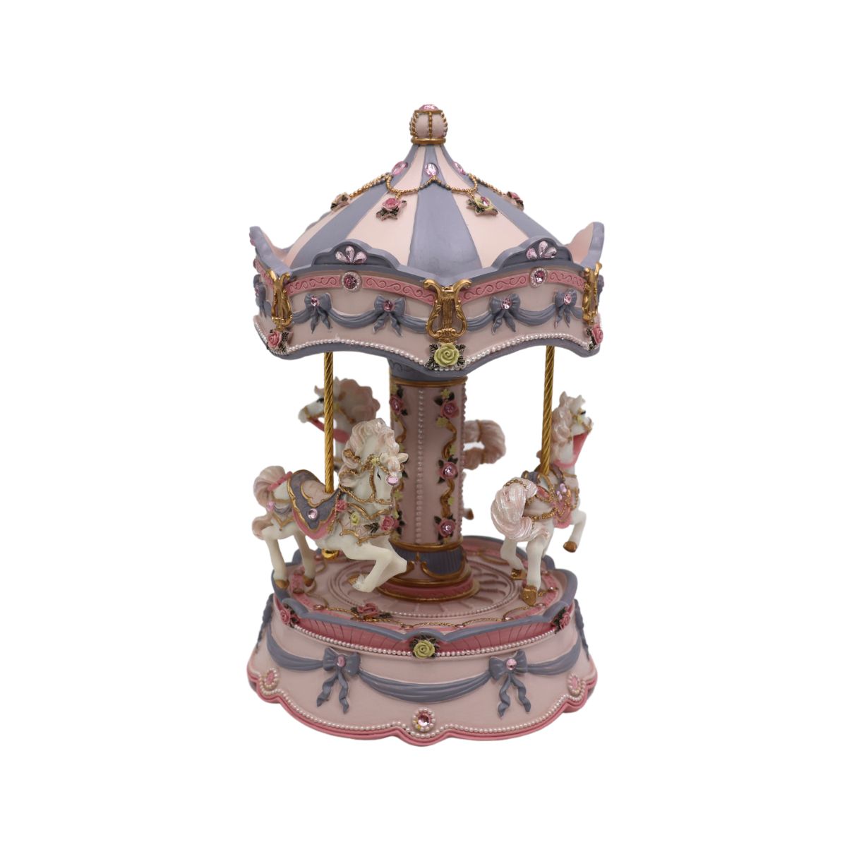 Caixa de Música Carrossel Cavalos Musicboxworld