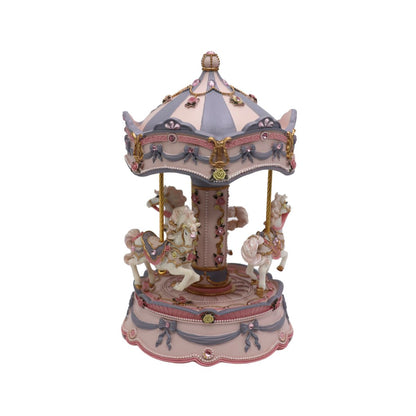 Caixa de Música Carrossel Cavalos Musicboxworld