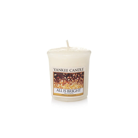 Vela Votive All is Bright Yankee Candle