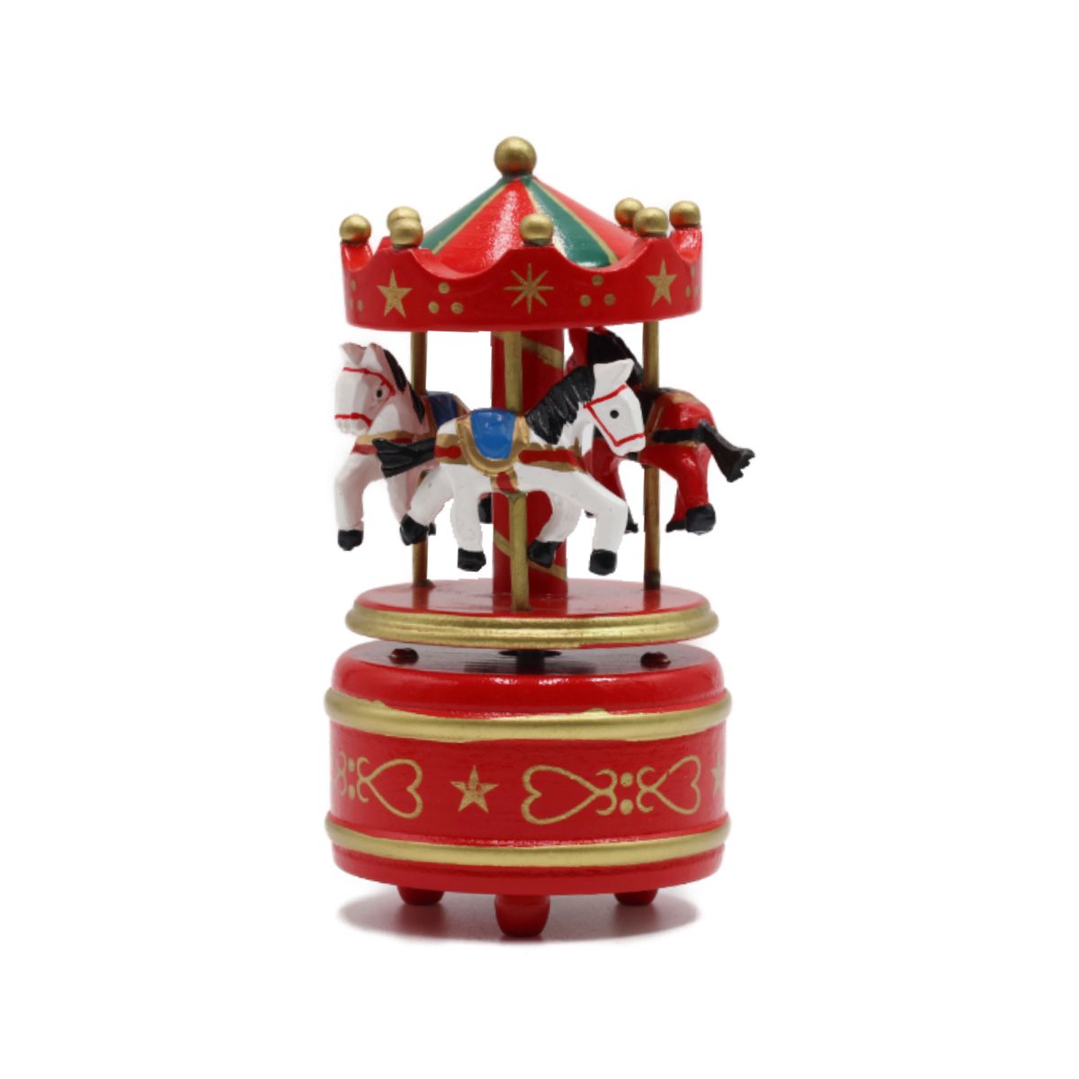 Caixa de Música Carrossel Cavalos Musicboxworld