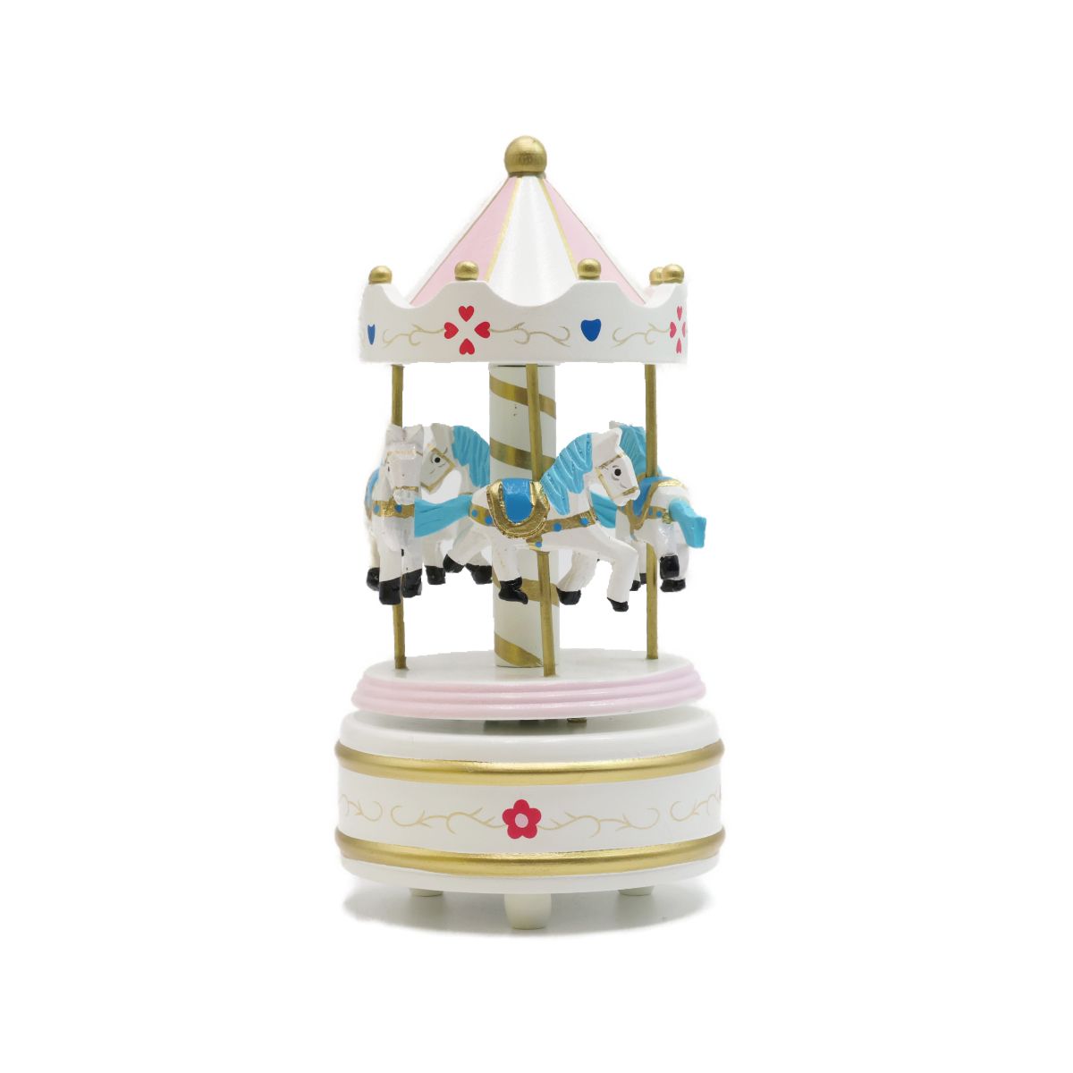 Caixa de Música Carrossel Cavalos Musicboxworld