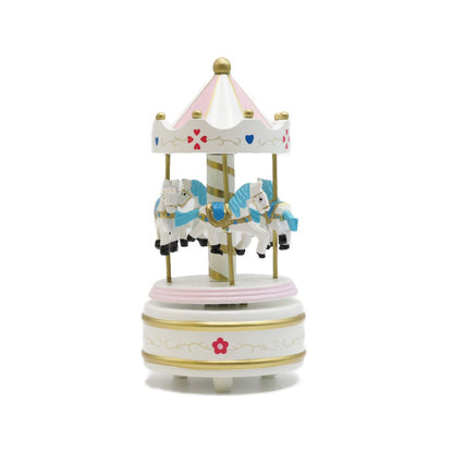 Caixa de Música Carrossel Cavalos Musicboxworld