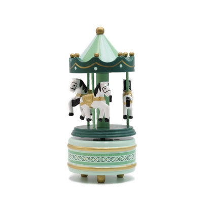Caixa de Música Carrossel Cavalos Musicboxworld