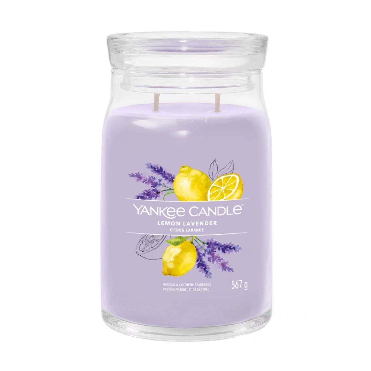 Vela Lemon Lavender Yankee Candle