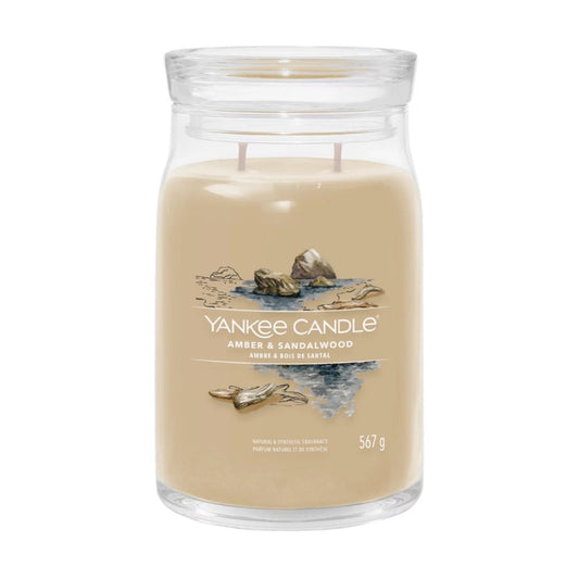 Vela Amber & Sandalwood Yankee Candle