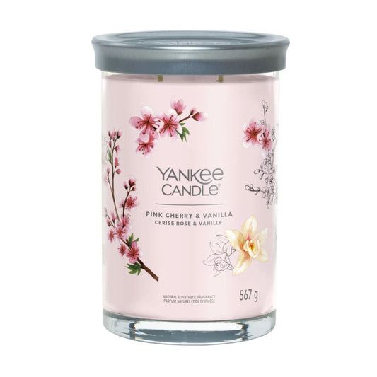 Vela Tumbler Pink Cherry & Vanilla Yankee Candle