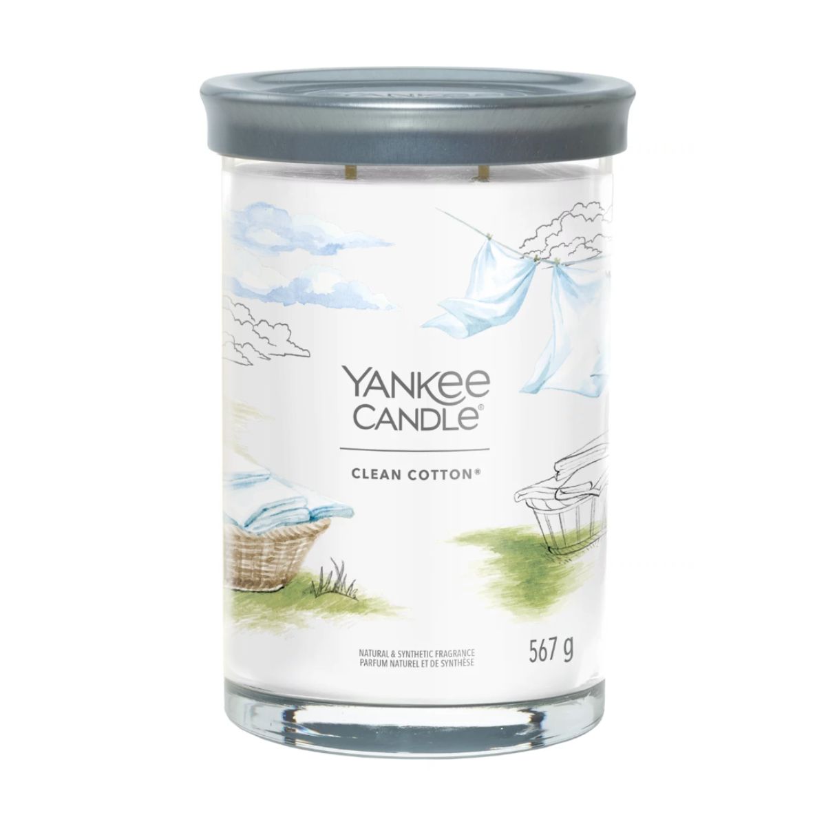 Vela Tumbler Clean Cotton Yankee Candle