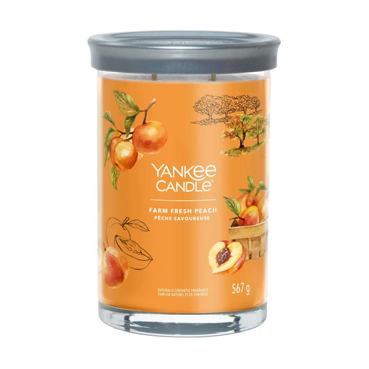 Vela Tumbler Farm Fresh Peach Yankee Candle