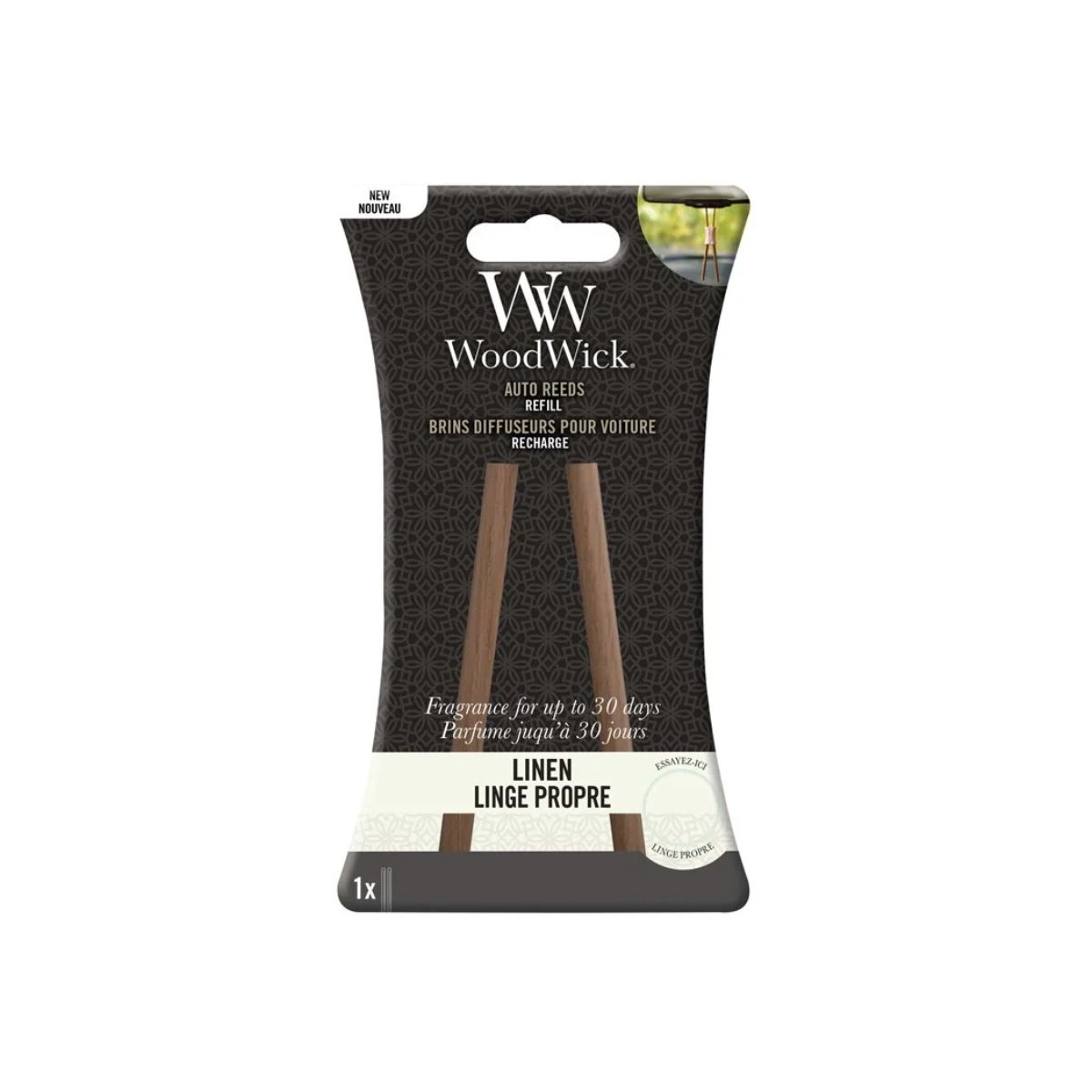 Recarga Ambientador Carro Linen Woodwick