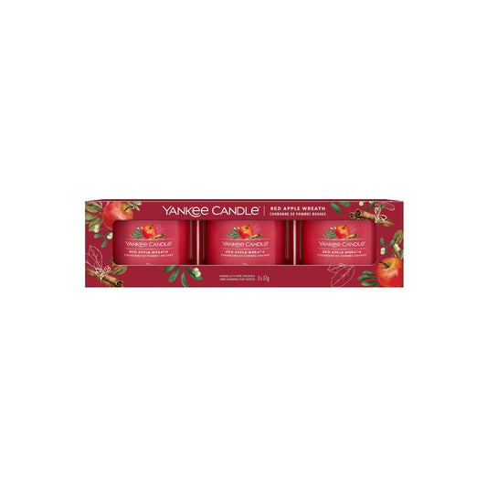 Coffret Vela Votive Copo Red Apple Wreath Yankee Candle