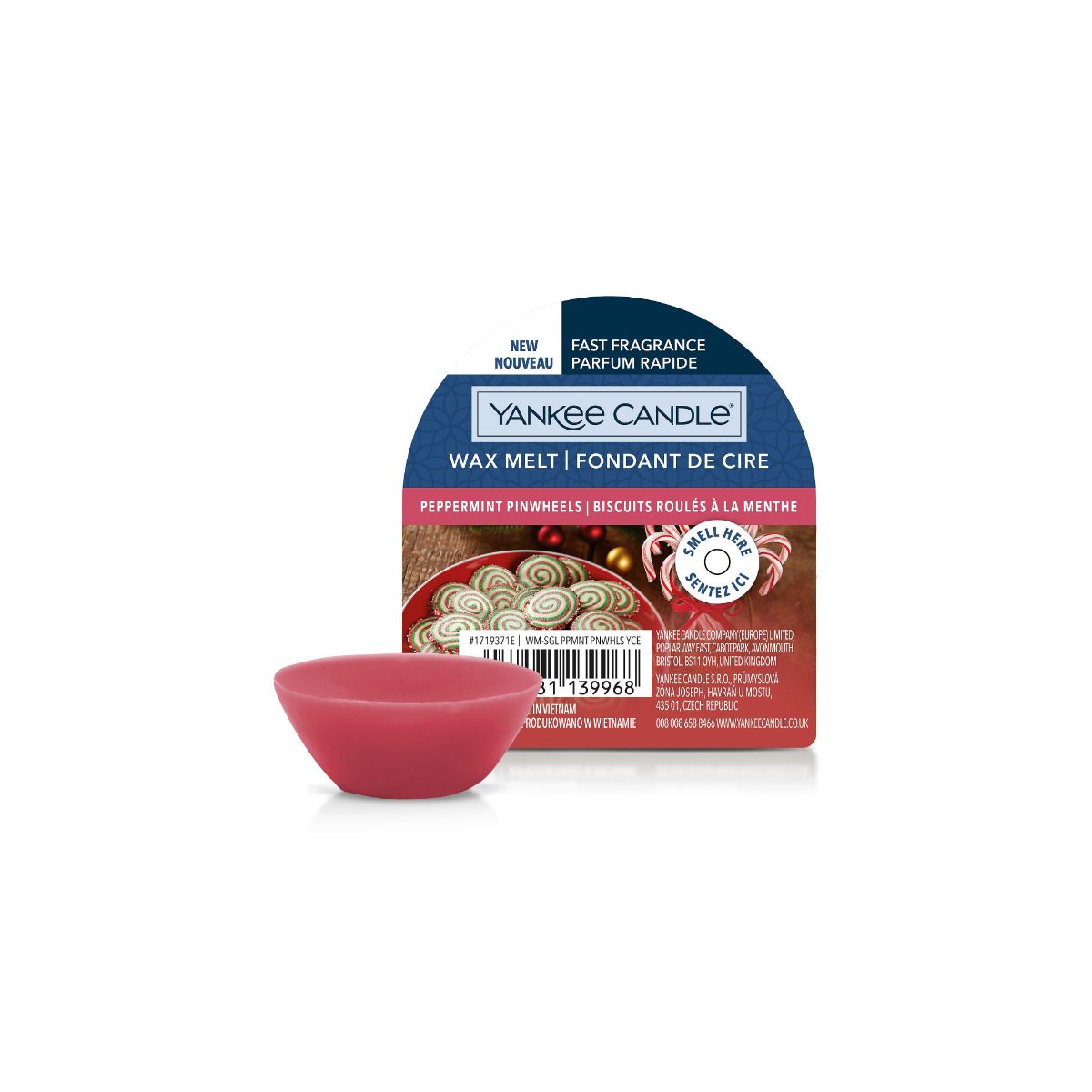 Wax Melt Peppermint Pinwheels Yankee Candle