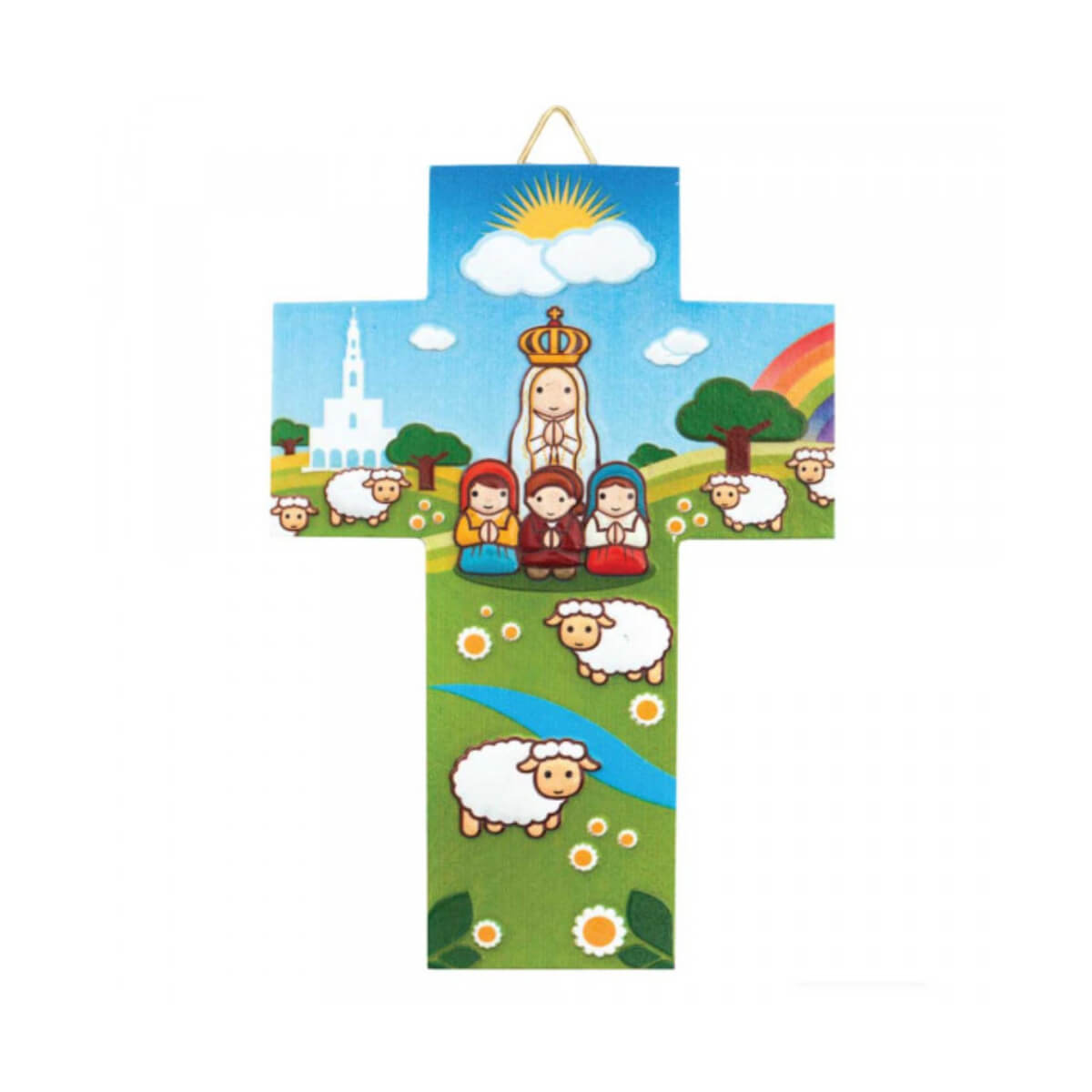 Nossa Senhora de Fátima Cross and Little Drops of Water Little Shepherds