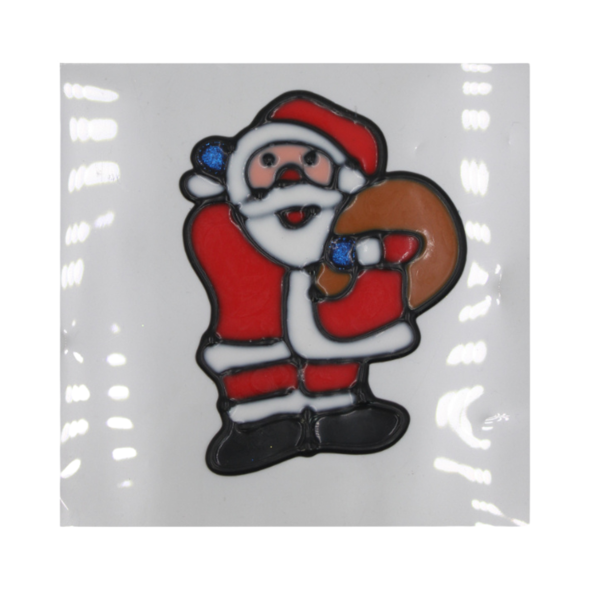 Window Sticker Santa Claus with Bag