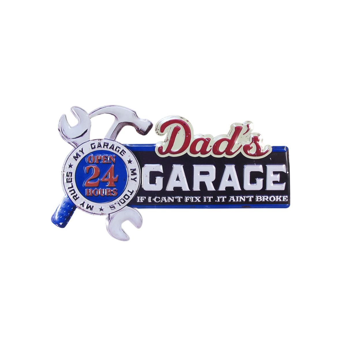 Placa de Parede Dad's Garage