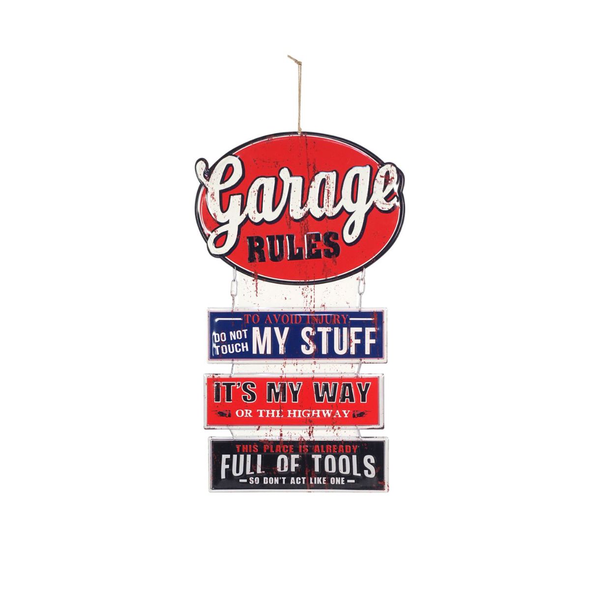 Placa de Parede Garage