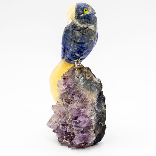 Stone/Mineral Amethyst with Bird