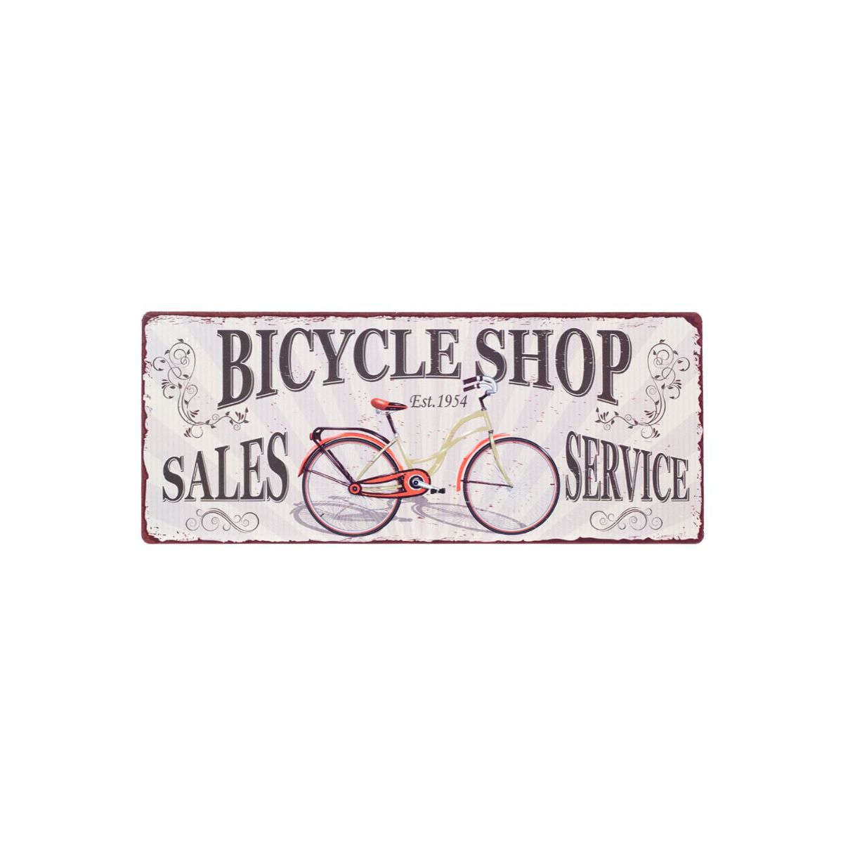 Placa de Parede "Bicycle Shop..."