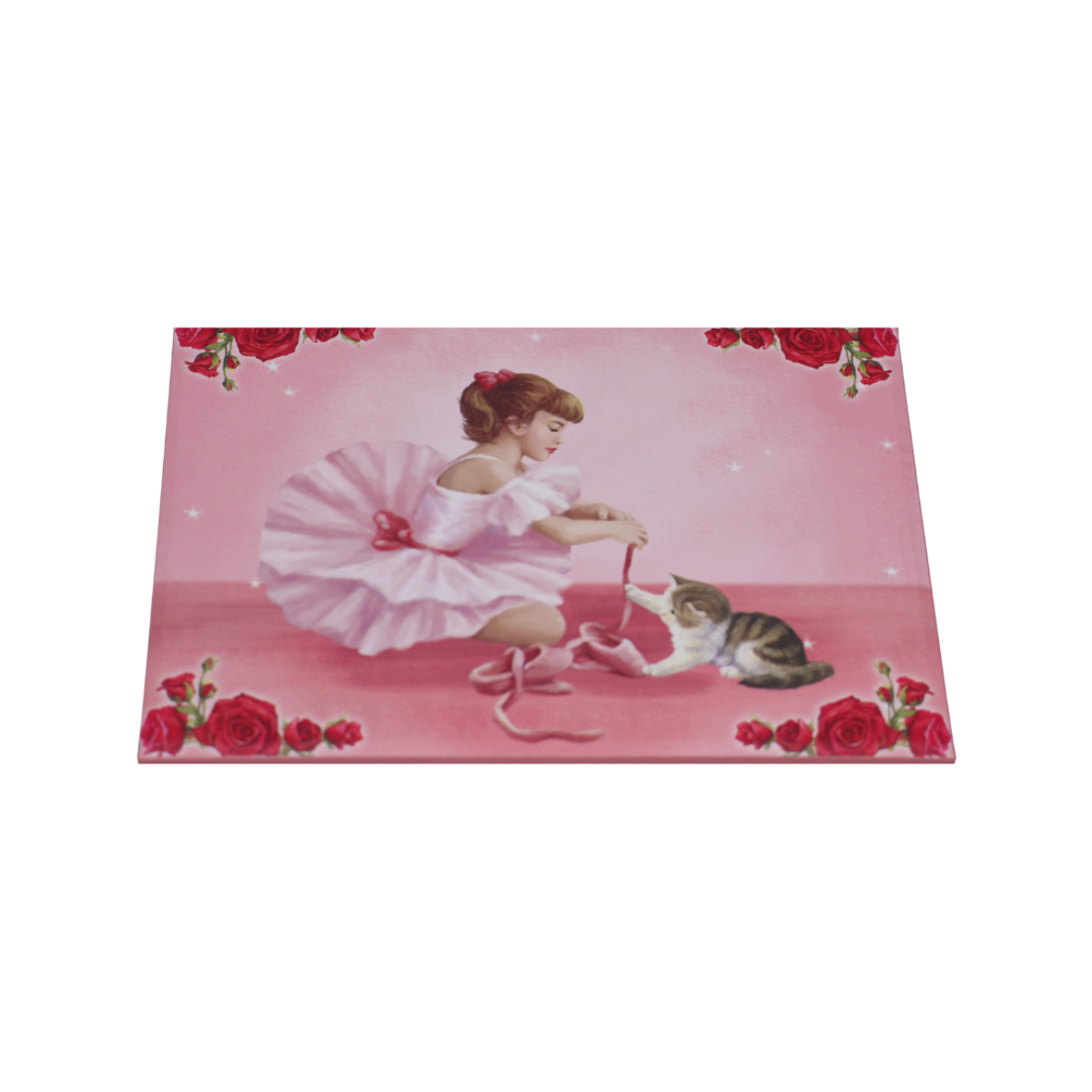 Caixa de Música Baú Bailarina com Cão e Gato Musicboxworld