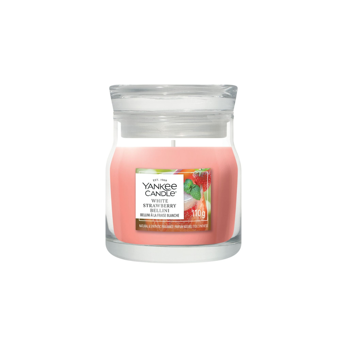 Vela White Strawberry Bellini Yankee Candle