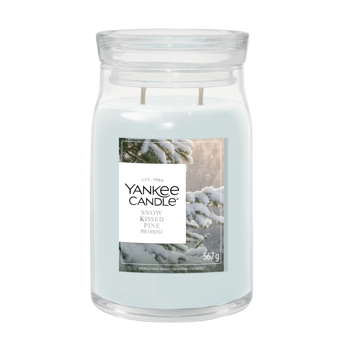 Vela Snow Kissed Pine Yankee Candle