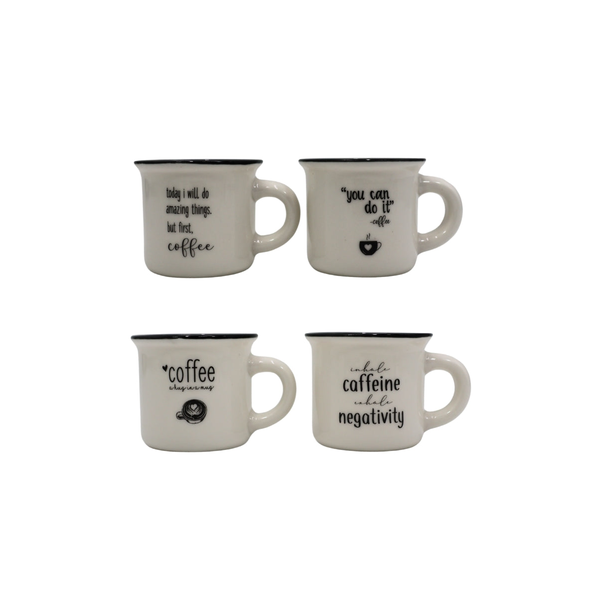 Taza "Nada va mejor con el café que más café"