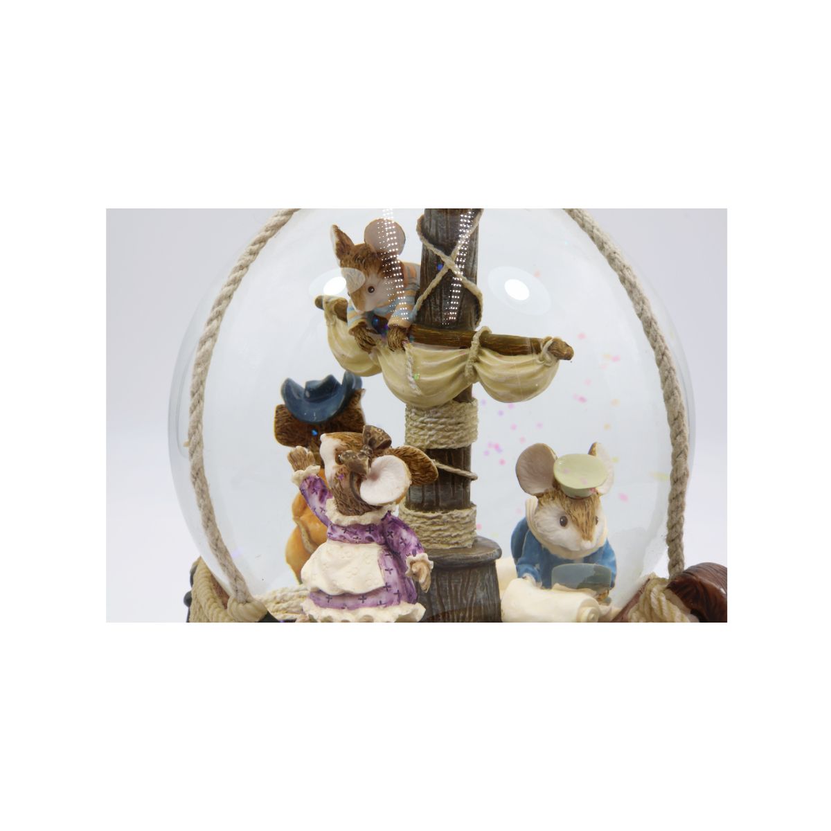 Caixa de Música Globo Piratas com Luz Musicboxworld