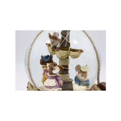 Caixa de Música Globo Piratas com Luz Musicboxworld